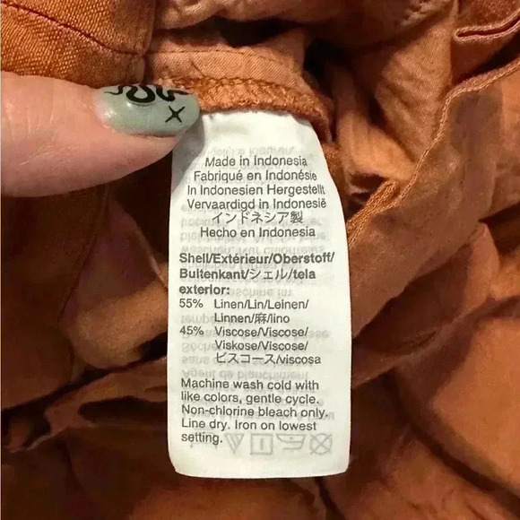 Madewell Rust Paperbag Waist Trousers - Picture 5 of 6